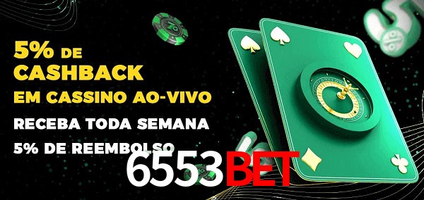 Promoções do cassino ao Vivo 6553bet